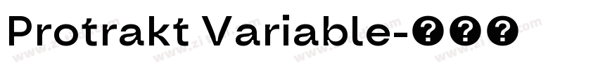Protrakt Variable字体转换